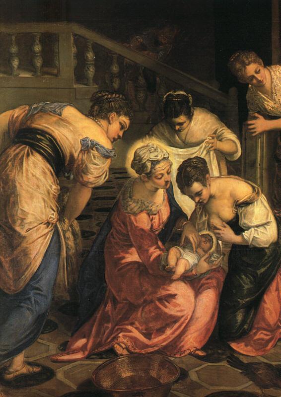  The Birth of John the Baptist, detail ar